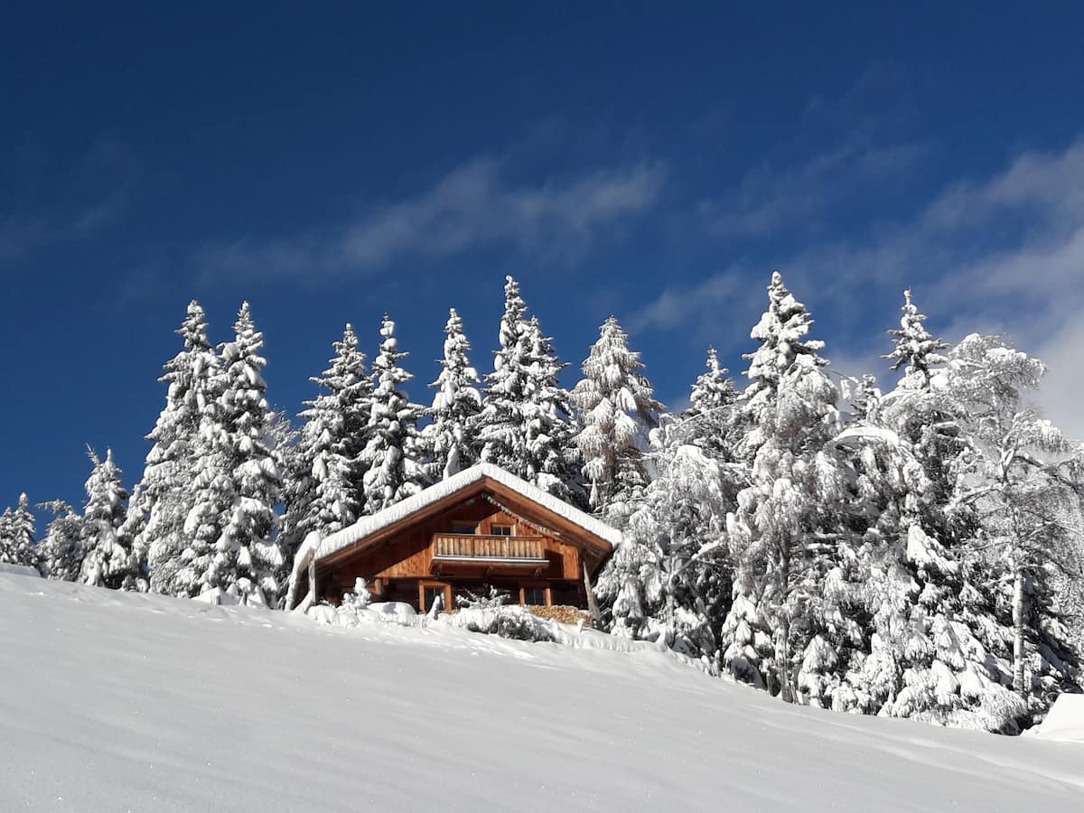 Almhütte Hausberger in the winter