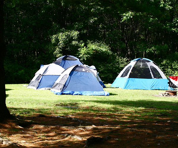 Escape into relaxation in a tent or RV