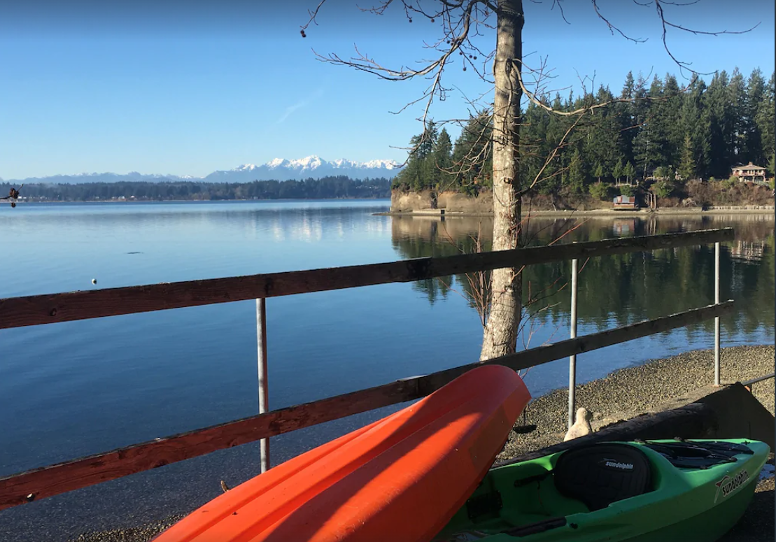 A beachfront spot on the Sound