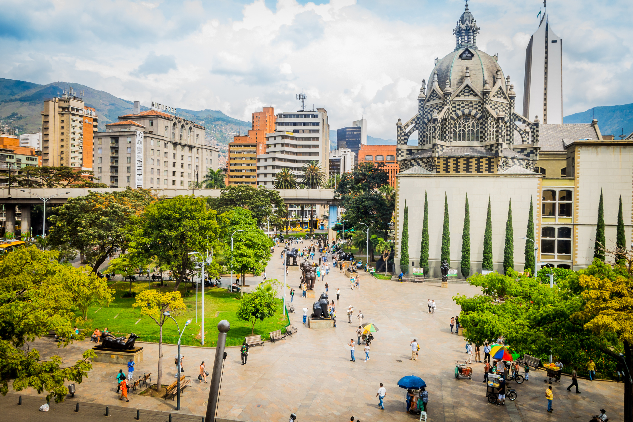 Botero Plaza in Old Quarter district of Medellin