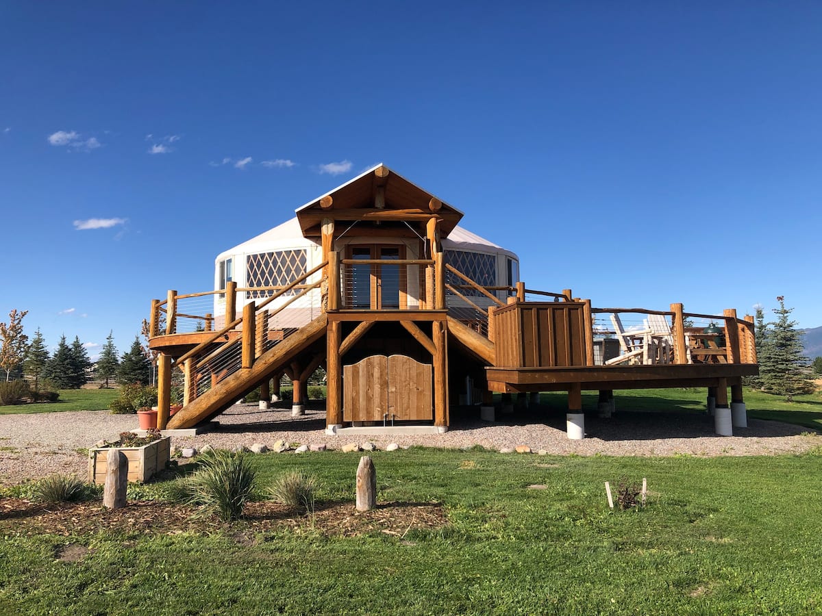 Awesome views from the yurt's platform