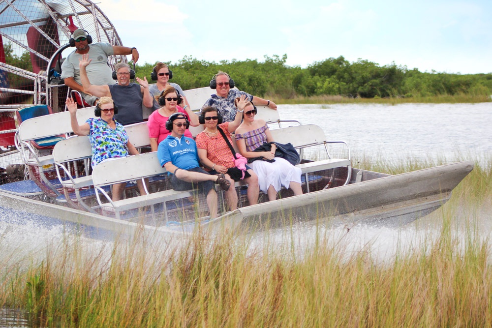 Most airboat tours provide ear protection.