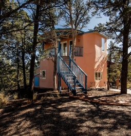 Exterior of casita with stairs