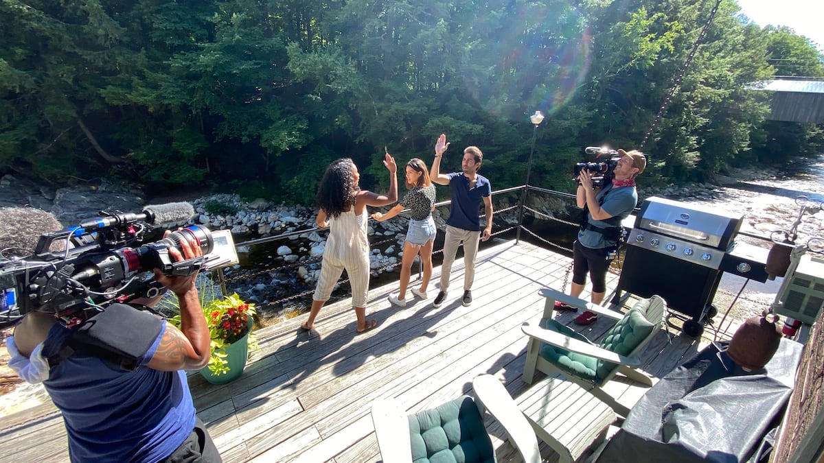 Netflix hosts at the Kingsley Grist Mill