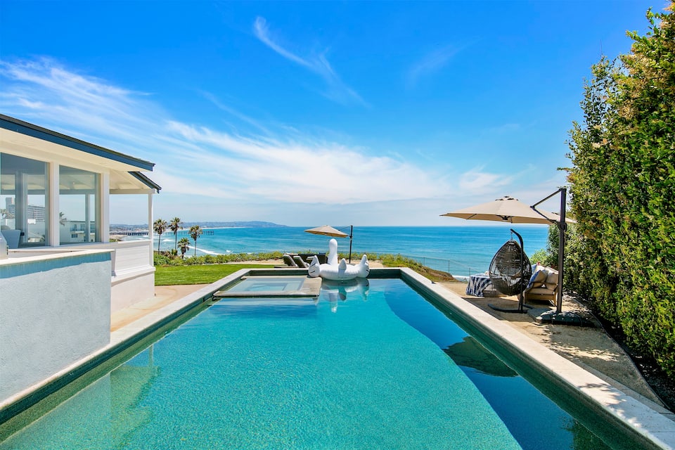 Ocean Front Beach Home with a Sparkling Pool