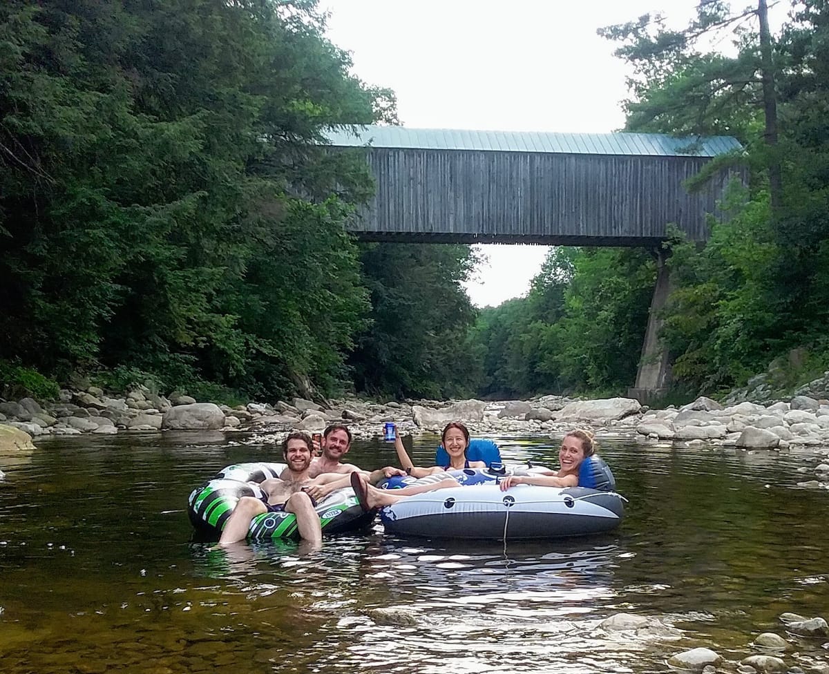 floating at the Grist Mill