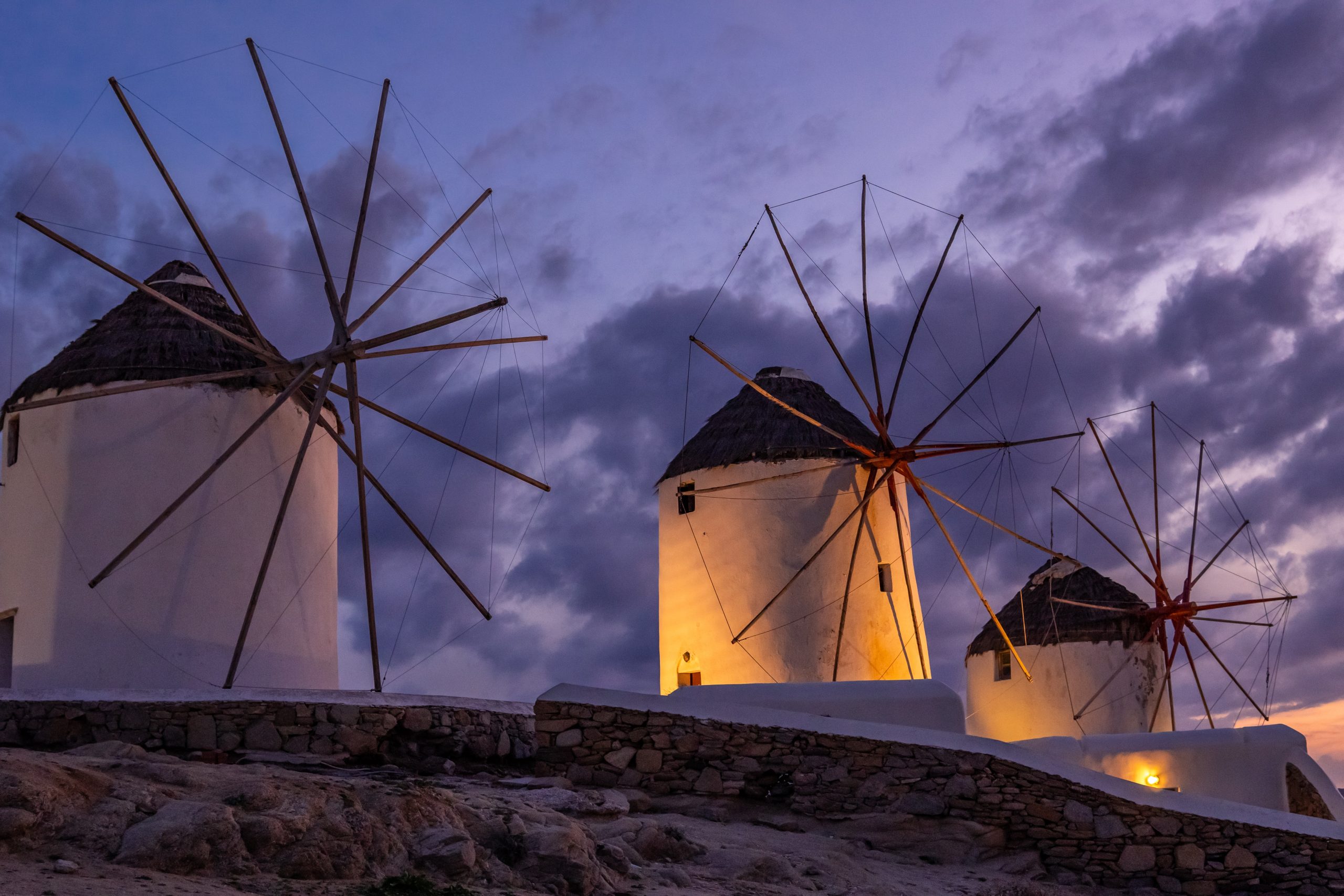 Old Windmills in Mykonos