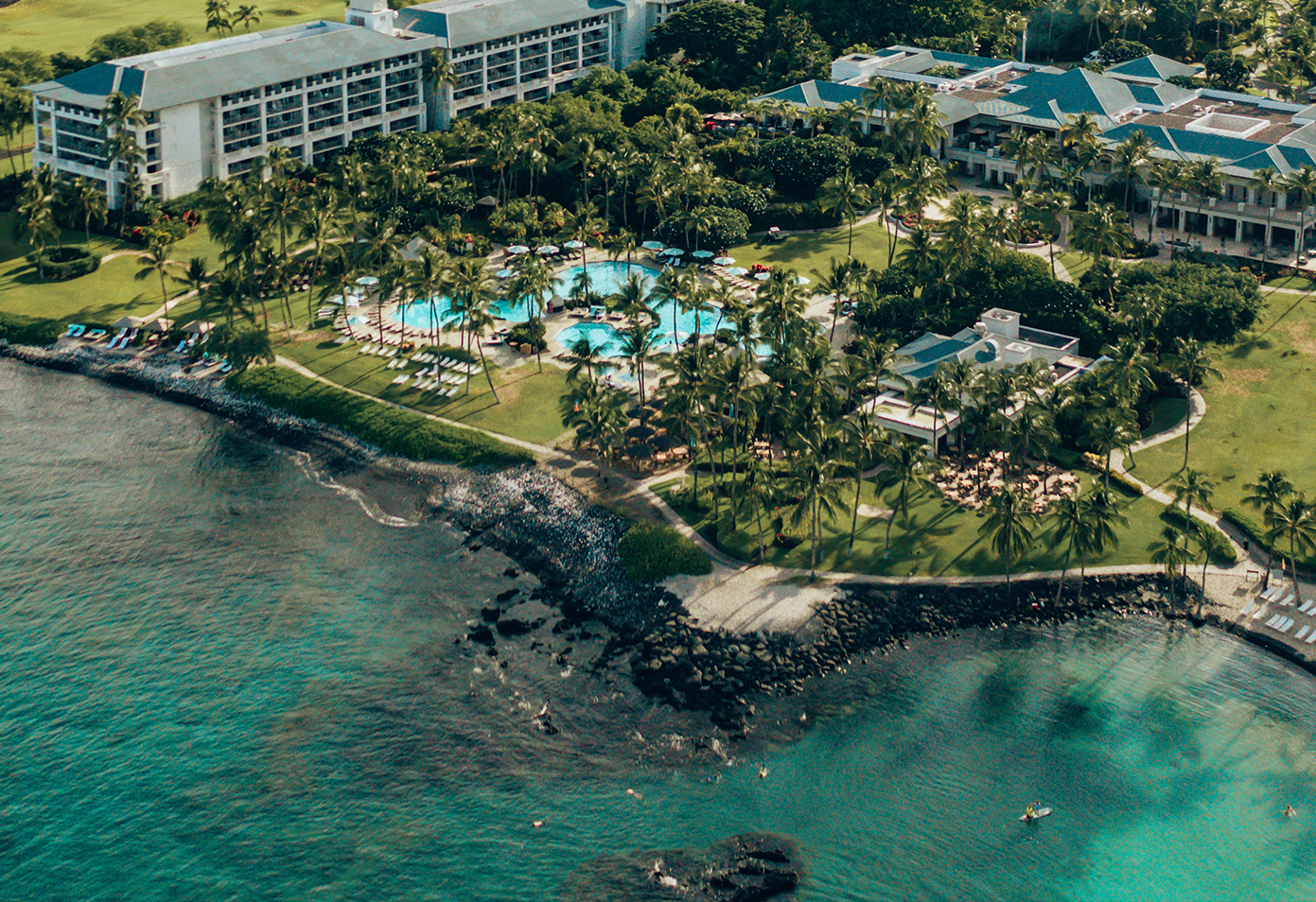 Aerial view of Fairmont Orchid