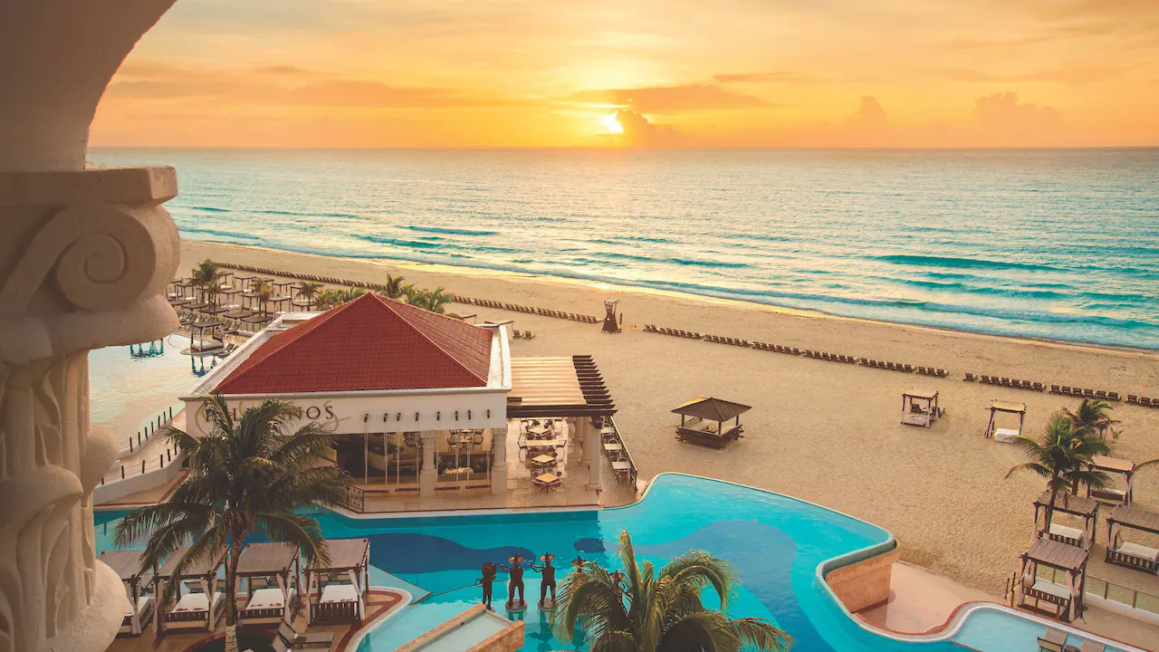 A balcony view at the Hyatt Zilara Cancun