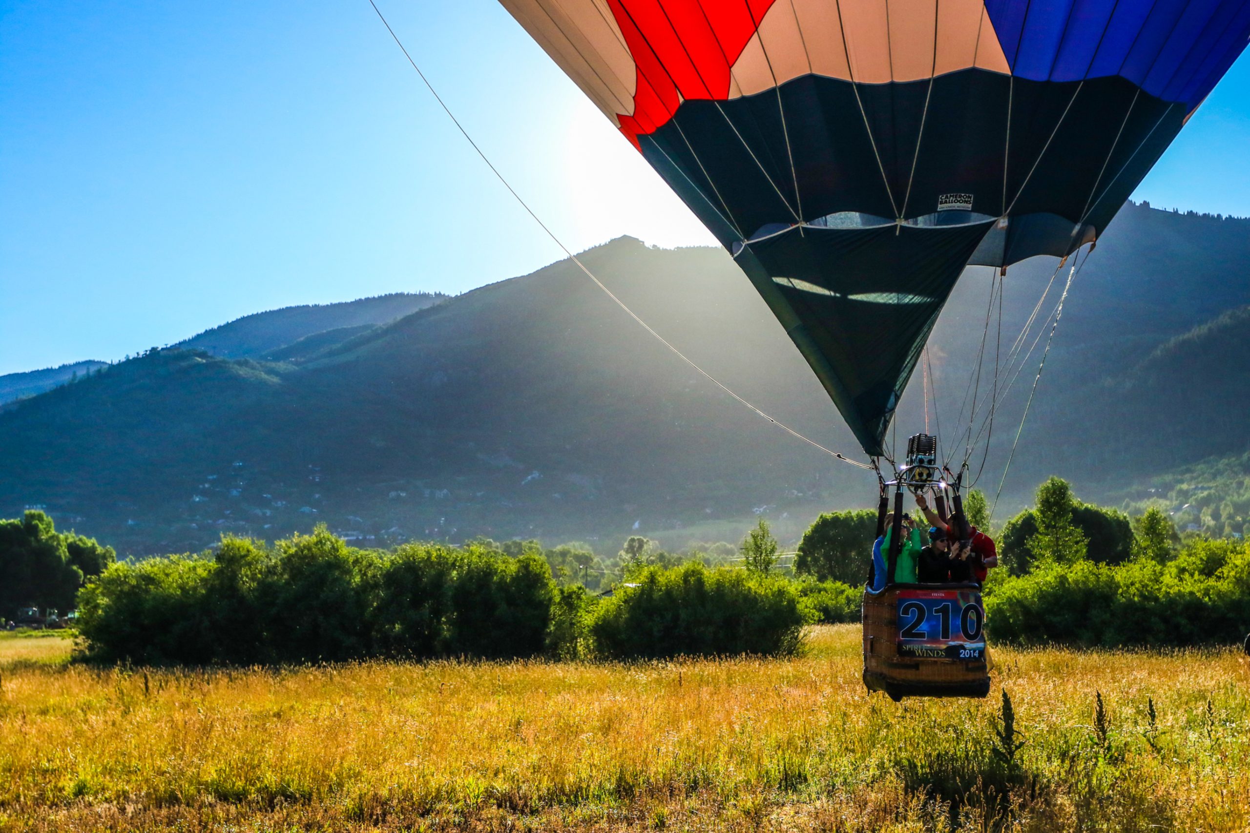 Annual Hot Air Balloon Rodeo in Steamboat Springs, CO.