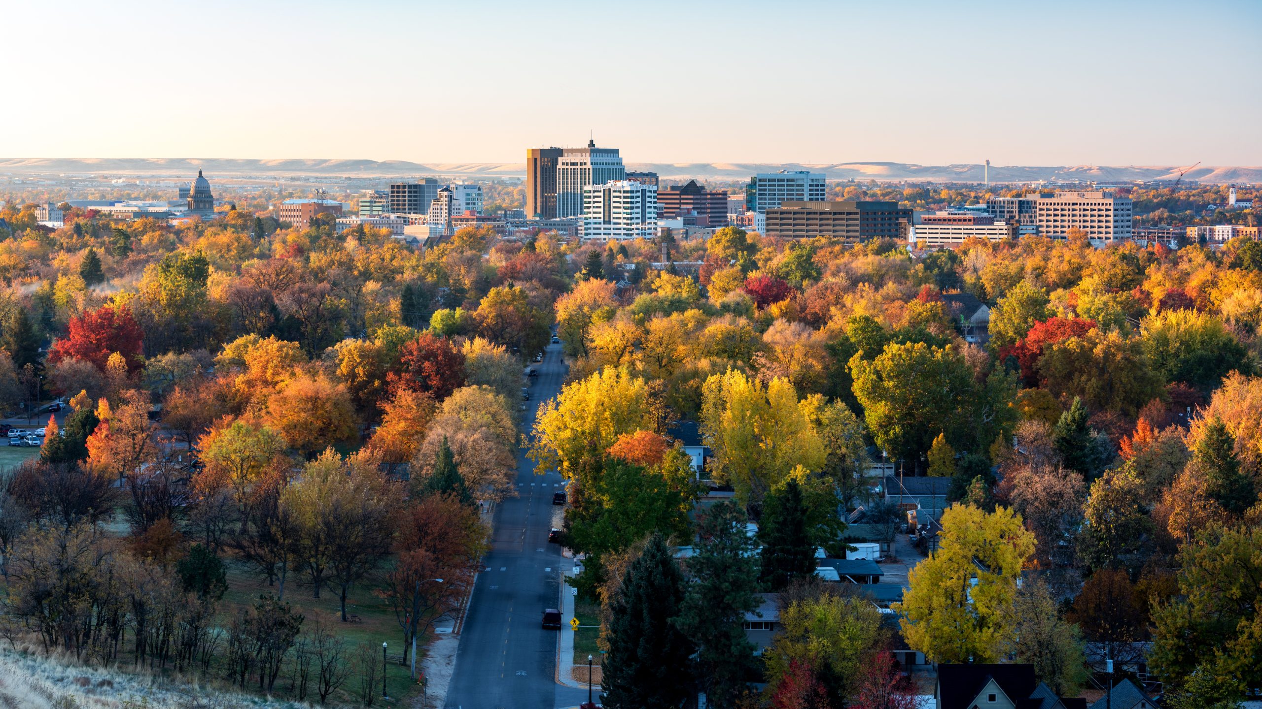 Boise, Idaho in the fall