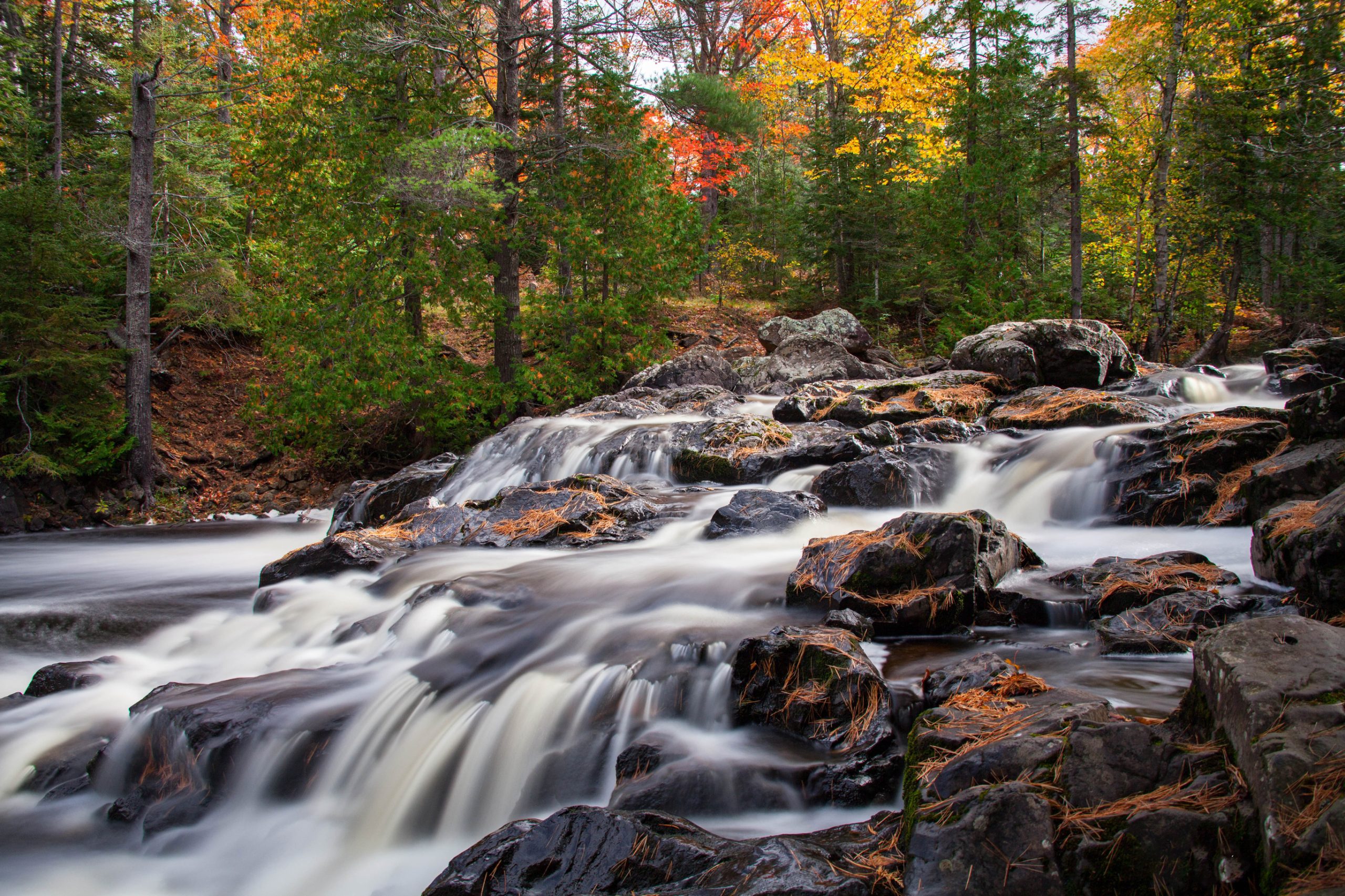 Falls on the Keweenaw Peninsula near Eagle River, Michigan