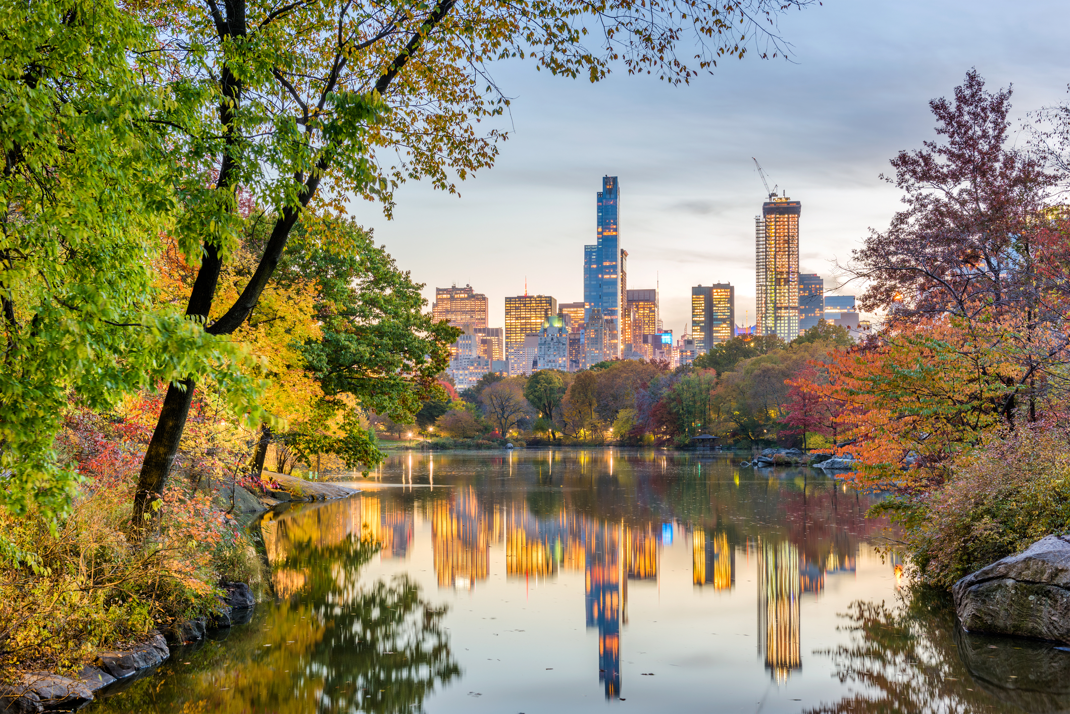 Central Park during autumn in New York City