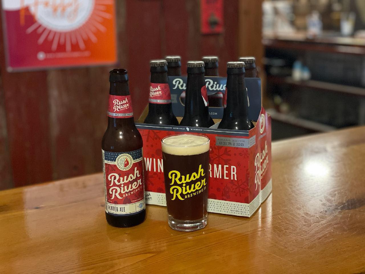 Pour yourself a glass of Rush River Brewing's unique brews