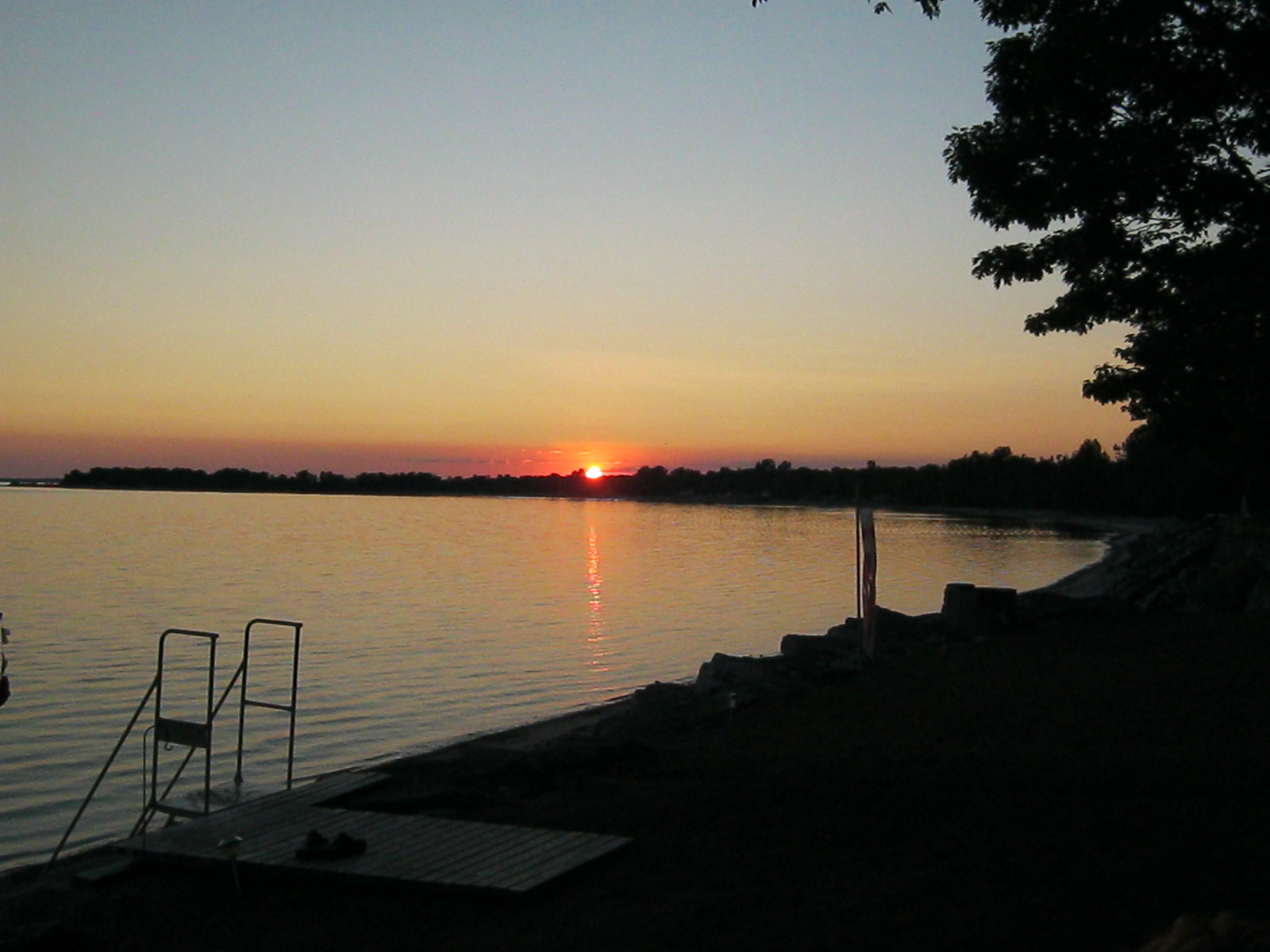 Expect peaceful sunset views from this Airbnb