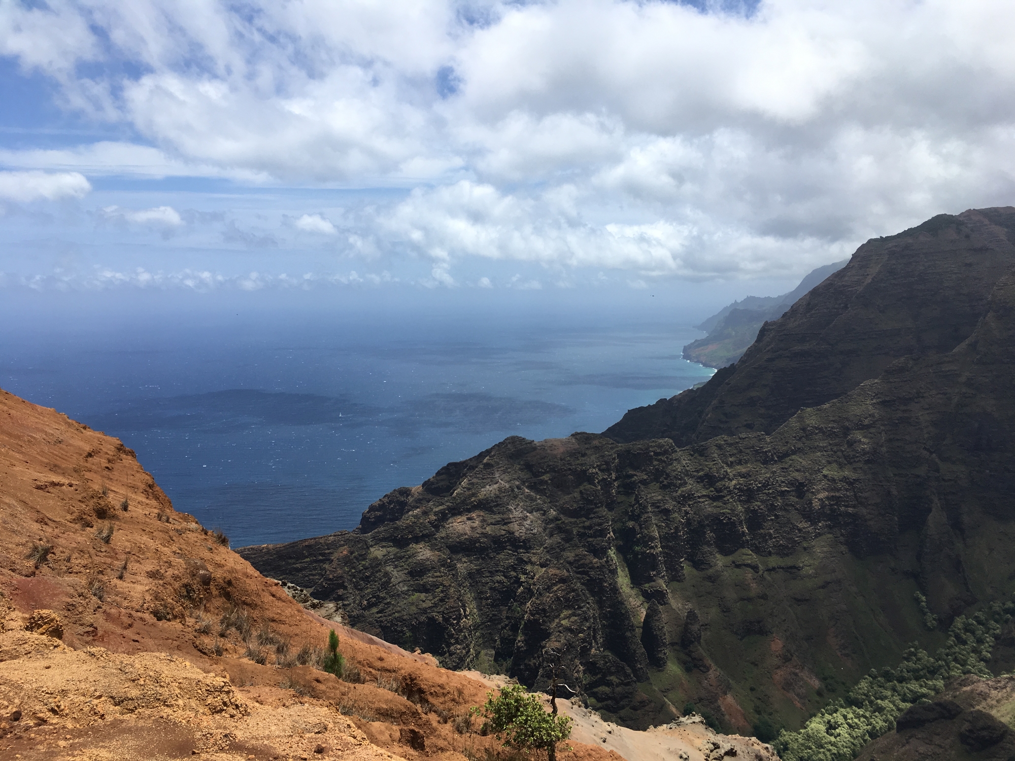 Nualolo Trail to Lolo Vista Lookout in Waimea Canyon on Kauai