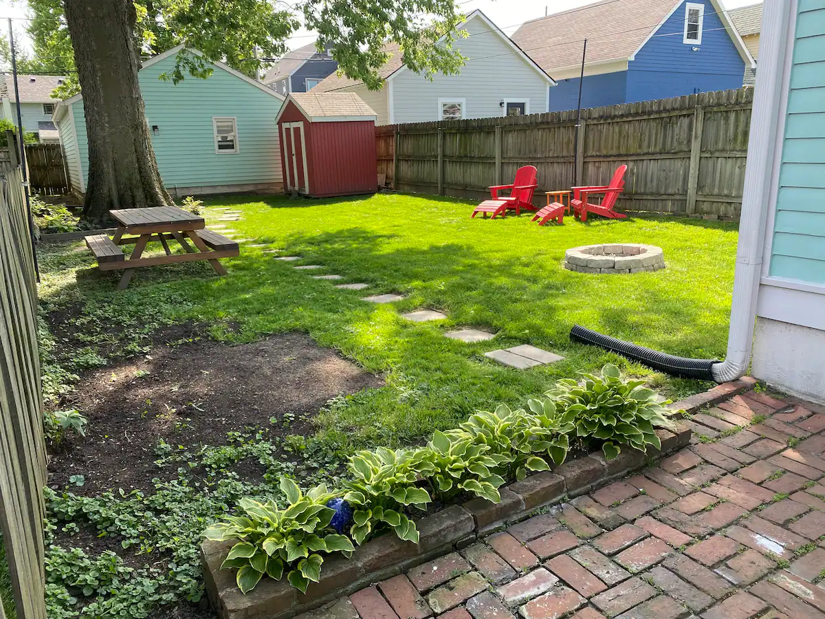 A fun backyard with space to play