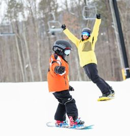 having fun in the snow at massanutten ski resort