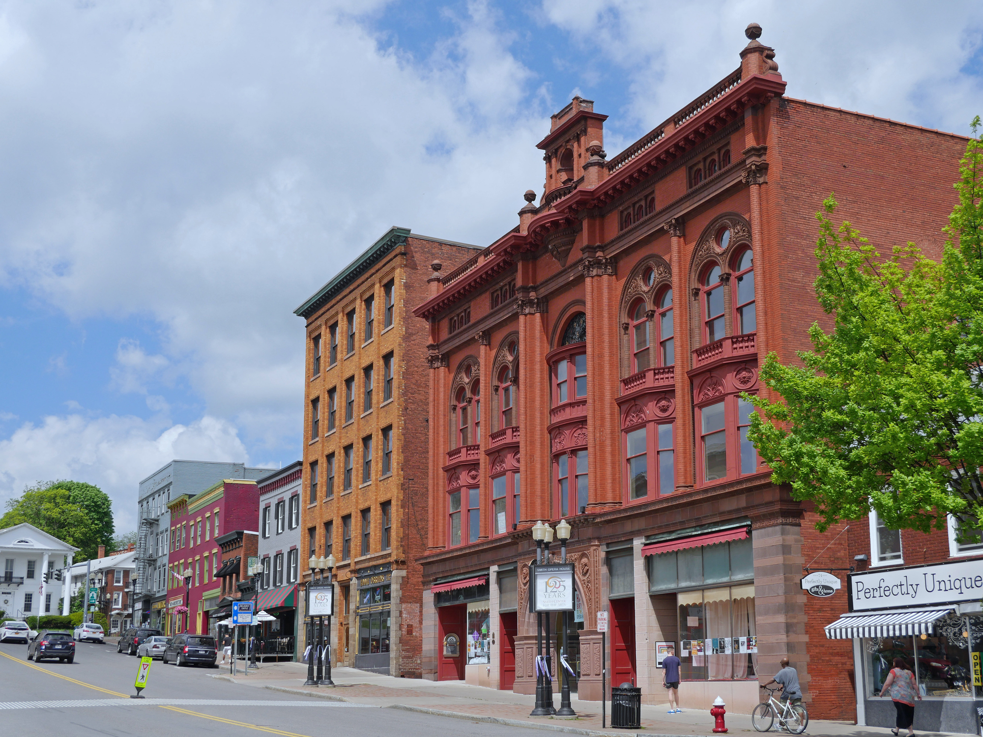 Well-preserved 19th-century buildings in Geneva, New York