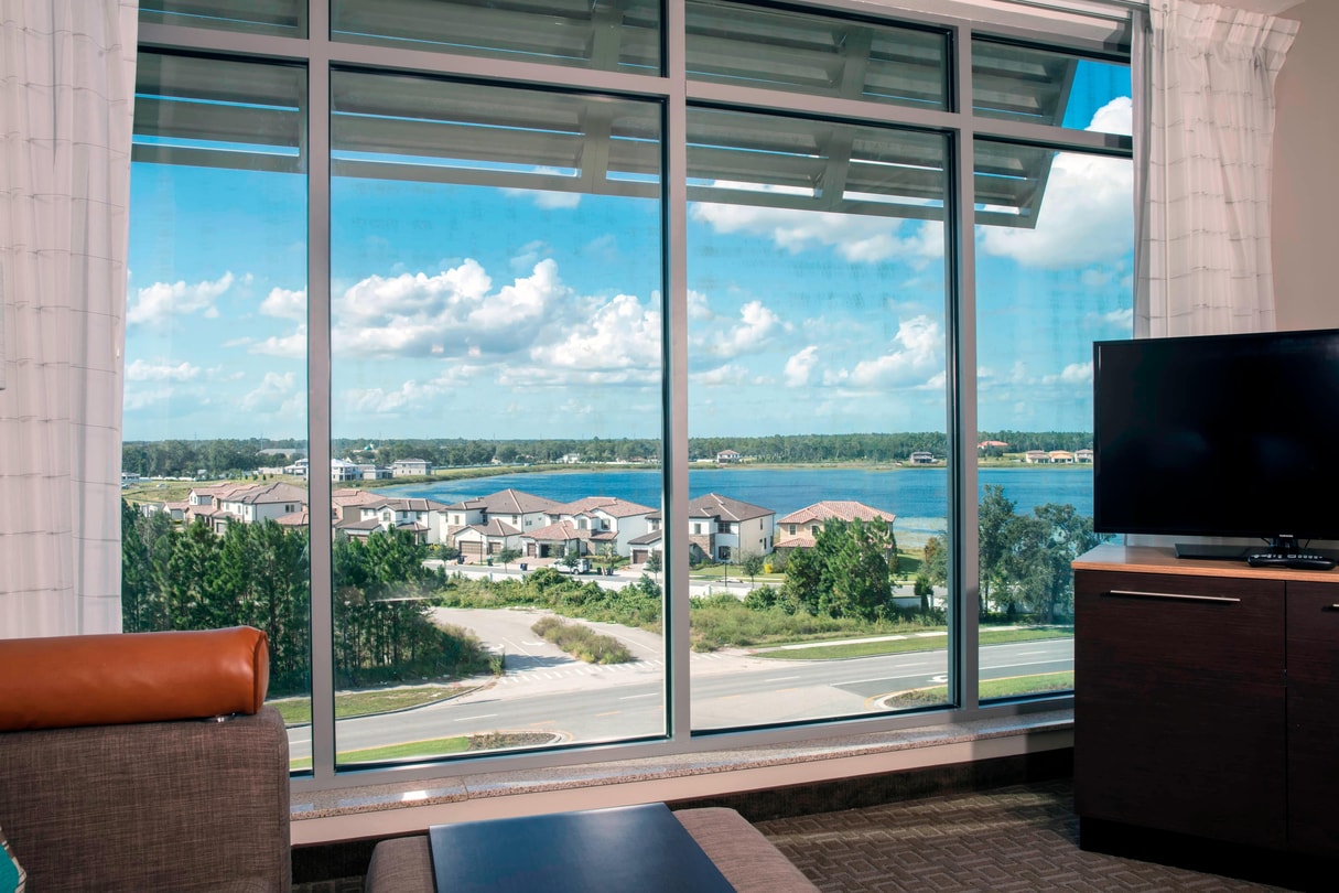 View from the one-bedroom suite 