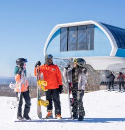 skiers on the slopes at Shawnee Mountain Ski Area