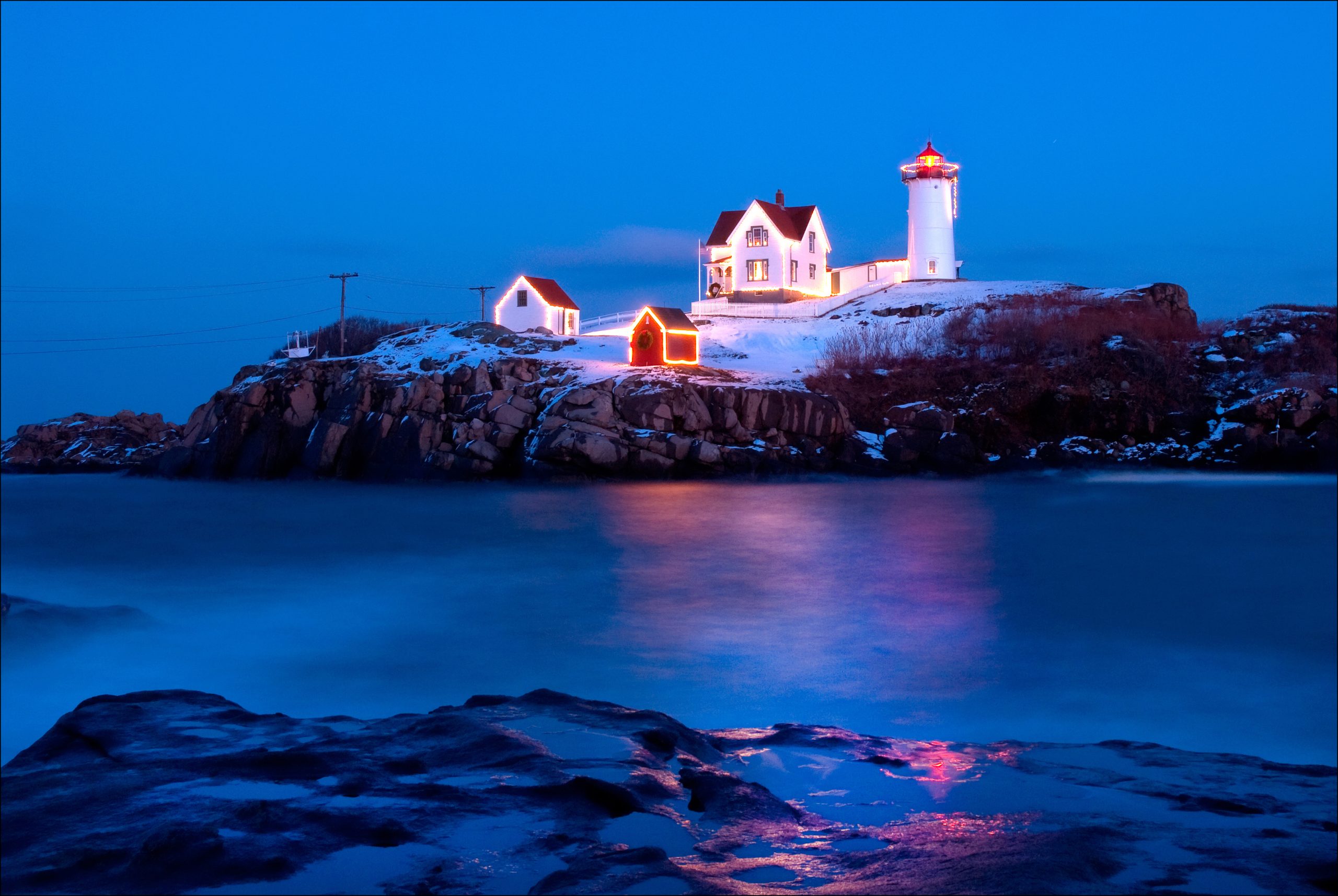 Nubble Lighthouse in York, Maine