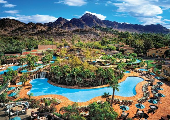 Pool and mountain view