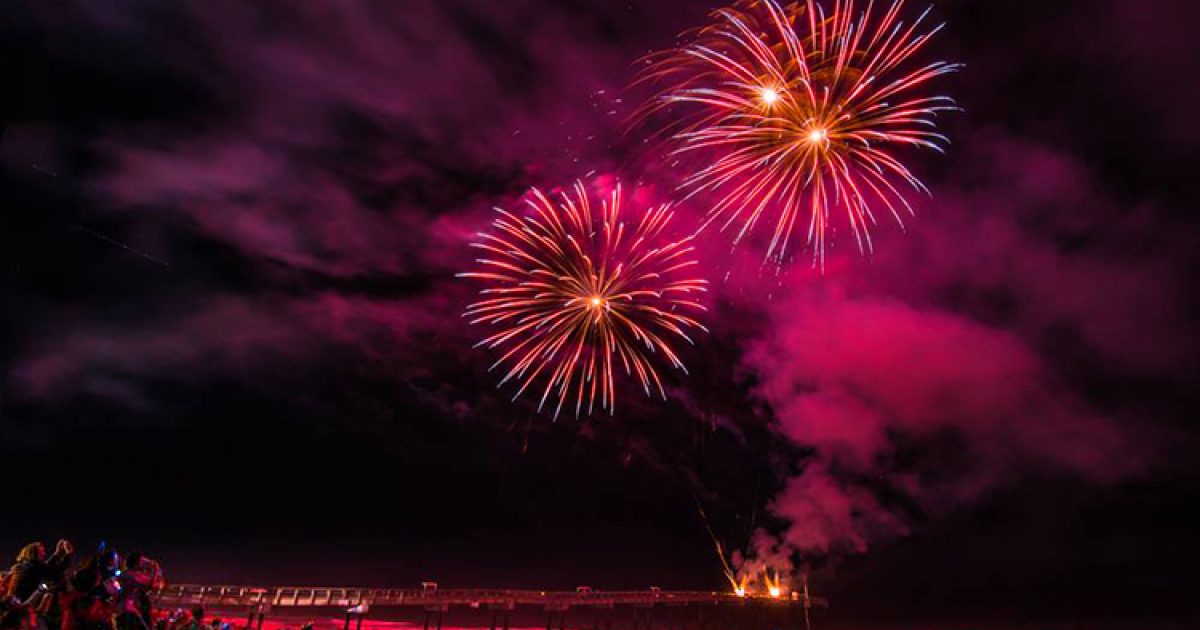 Light up the Night! Beach Fireworks - St. Augustine