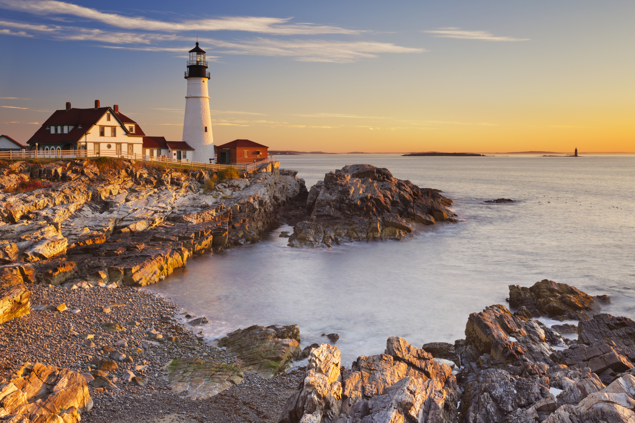 The Portland Head Lighthouse in Cape Elizabeth, Maine