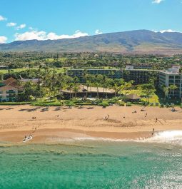 aerial view of Ka’anapali Beach Hotel