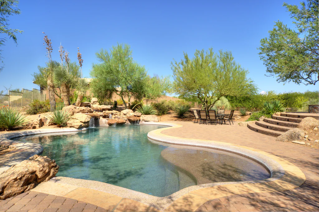 You'll love the heated saltwater pool 