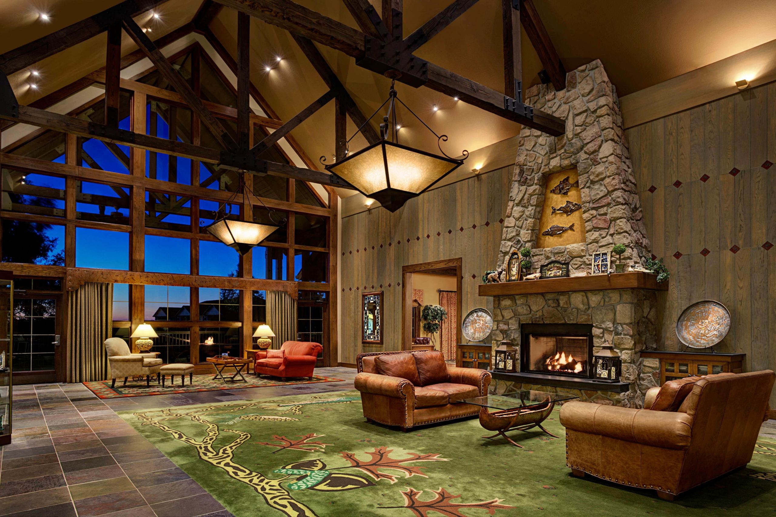 So cozy and inviting in the lodge