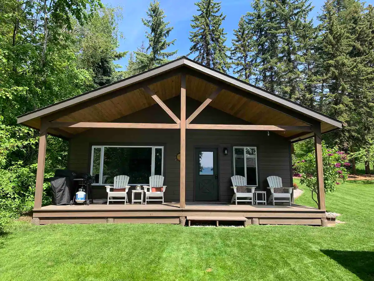 Flathead Lake Cabin Dock, Gazebo, Lake Access