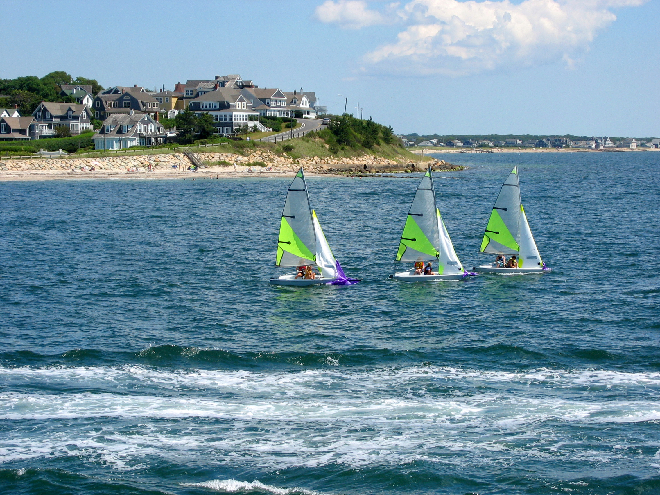 Sailboats on Falmouth Harbor, Cape Cod