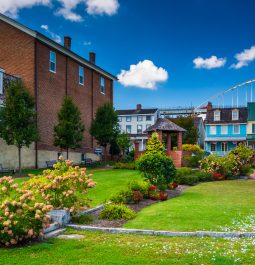 Small park in Chesapeake City, Maryland