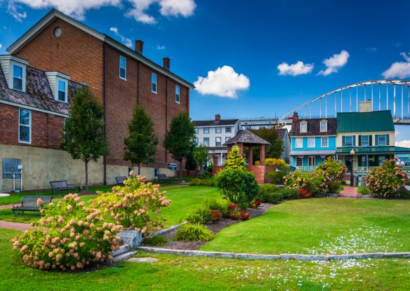 Small park in Chesapeake City, Maryland