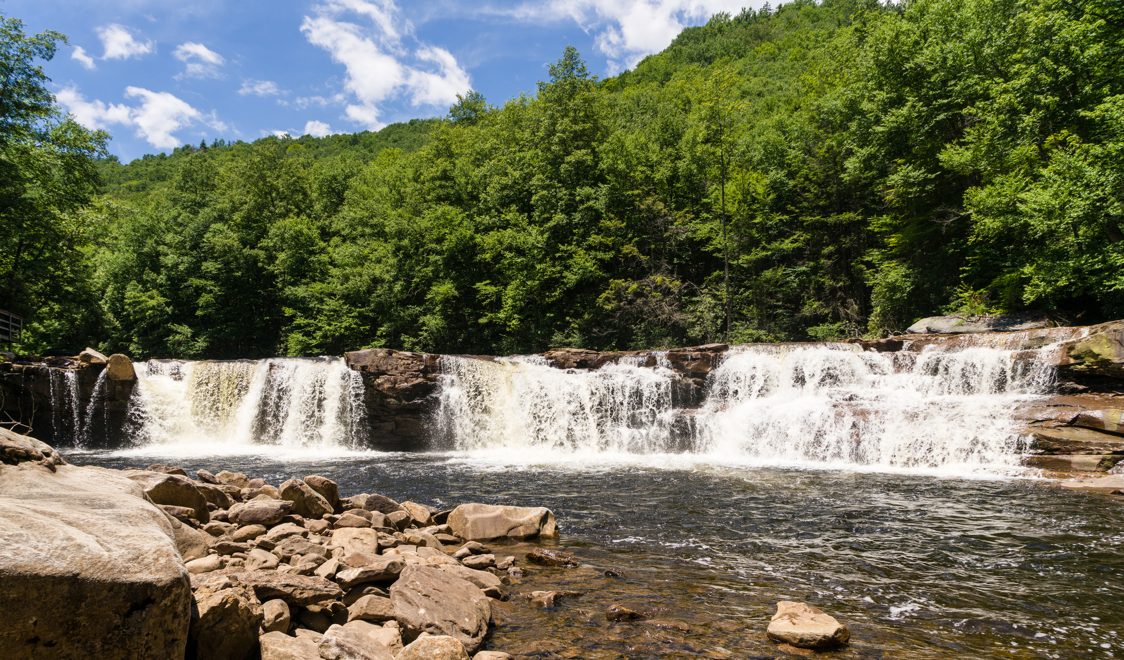 High Falls of Cheat waterfall on Shavers Fork