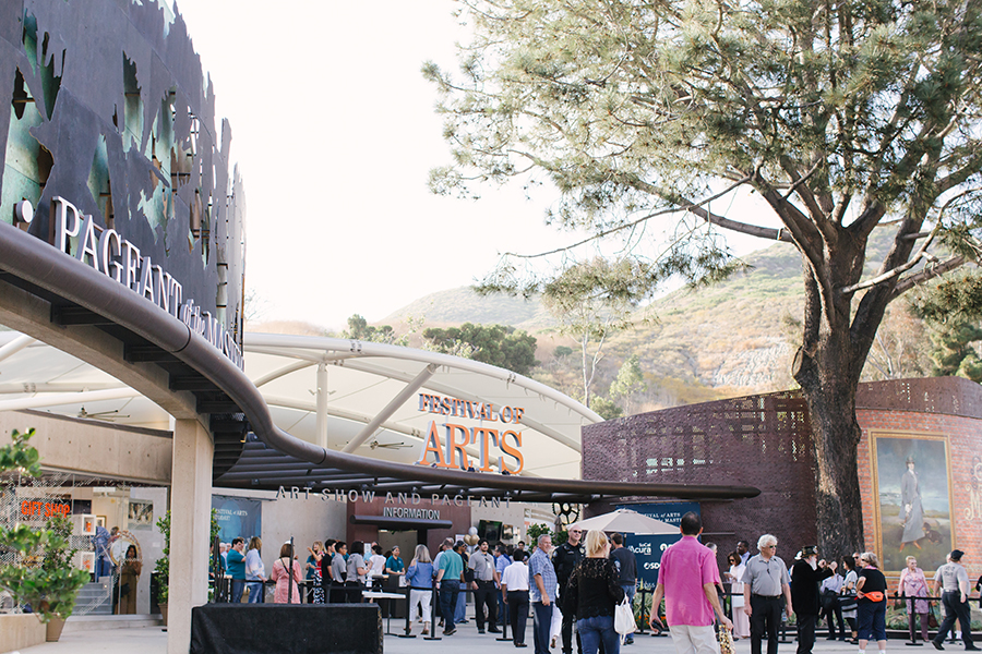 Outside entrance of Festival of Arts and Pageant of the Masters