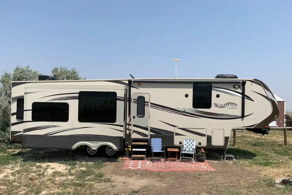 Live the camper life while you explore Wyoming