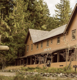 lodge in the woods at a national park