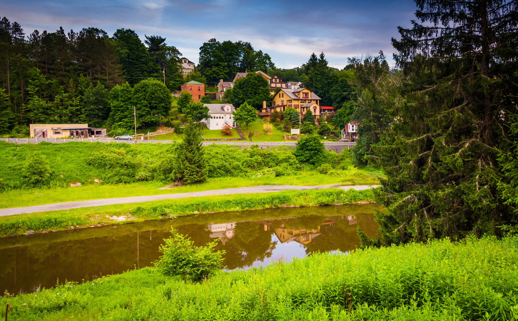 The Blackwater River in Thomas, West Virginia