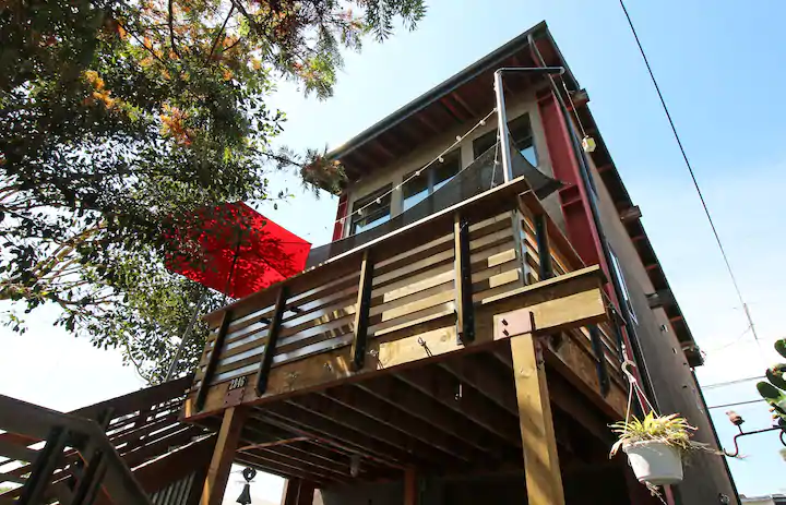 An urban oasis perched among the trees