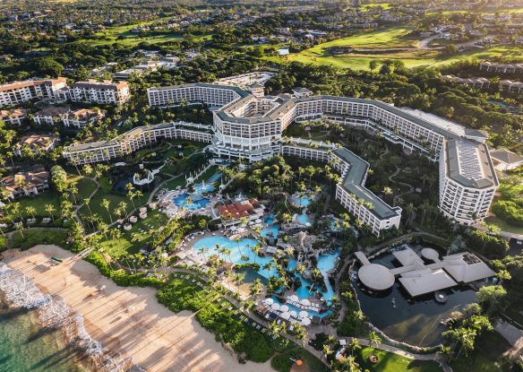 aerial of Grand Wailea Maui, A Waldorf Astoria Resort