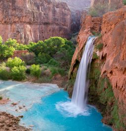 aerial view of Havasu Falls