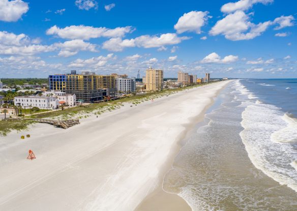 aerial view of Jacksonville Beach