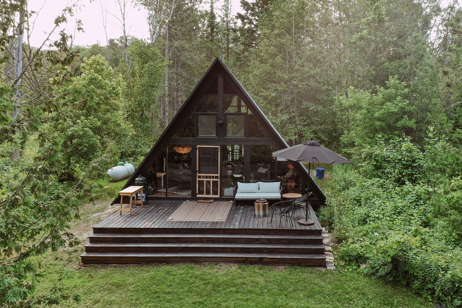 Fernside A-Frame with Private River Front - Indian River, Michigan