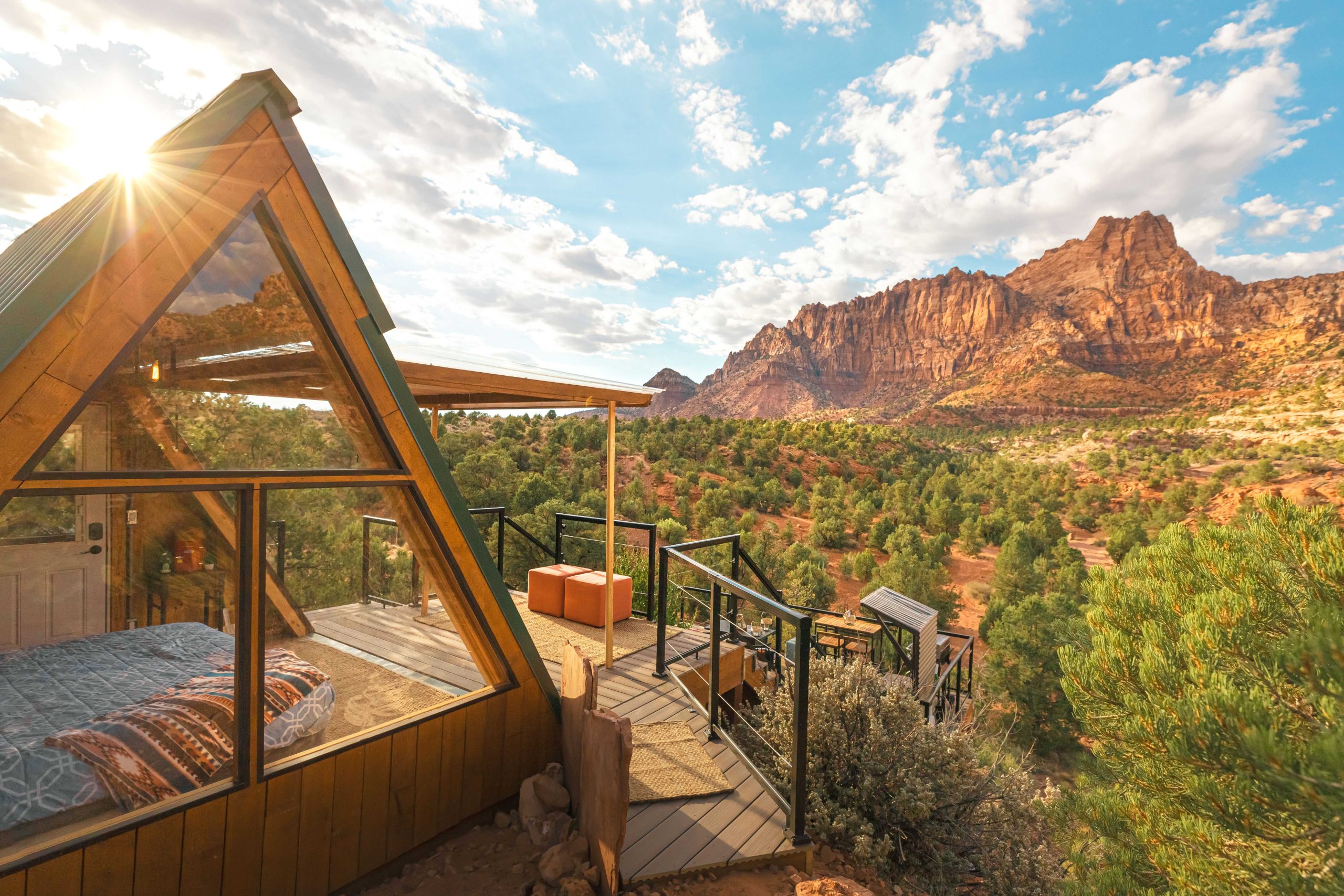 Zion EcoCabin: Private Hot Tub with Zion Canyon Views - Hildale, Utah