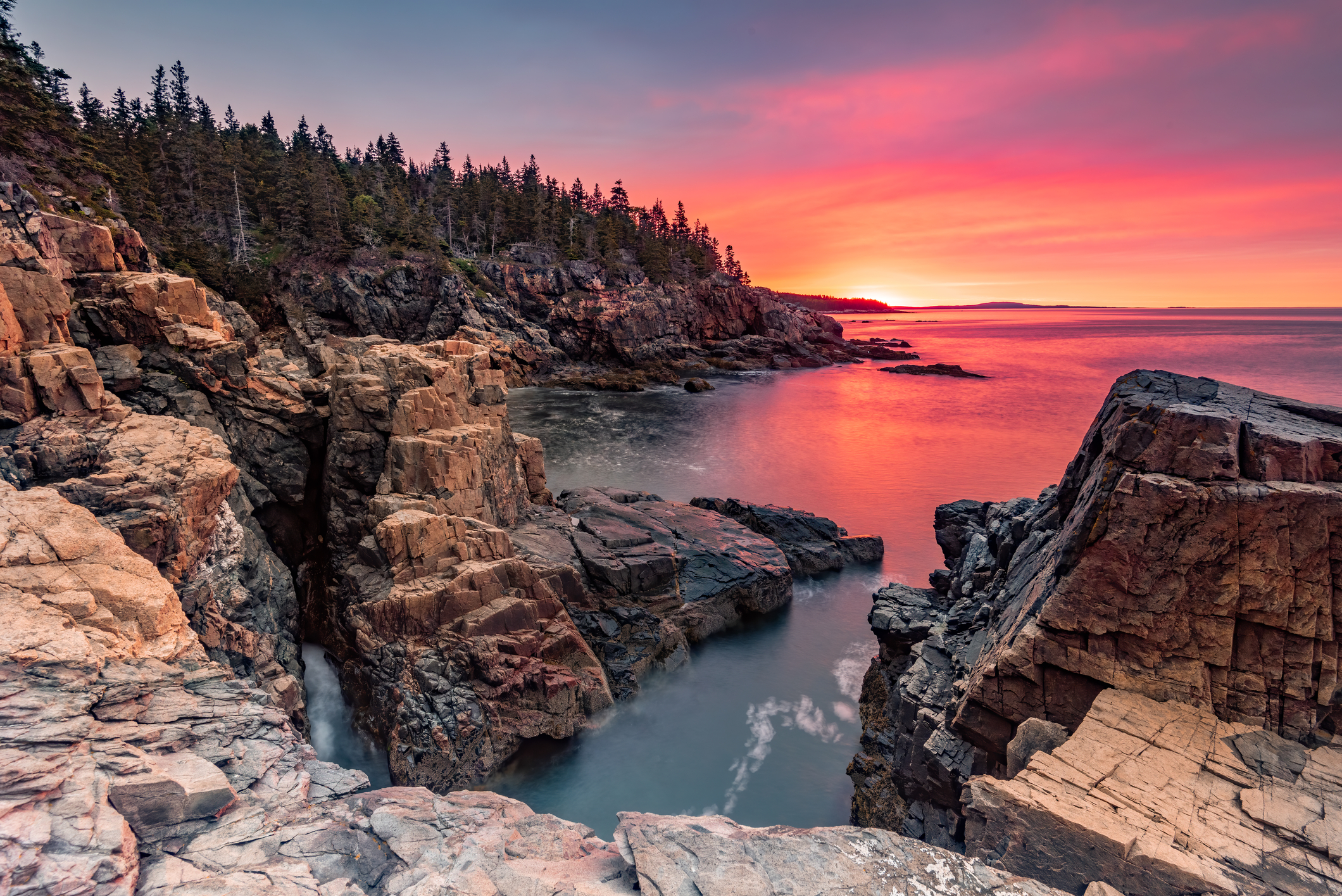 sunrise at Acadia National Park, Maine