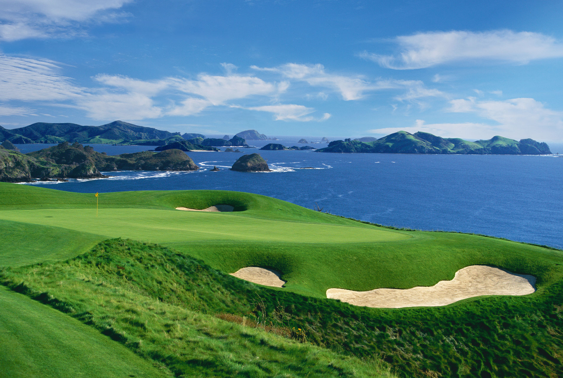 Golf course at Kauri Cliffs - Mauri Bay, New Zealand